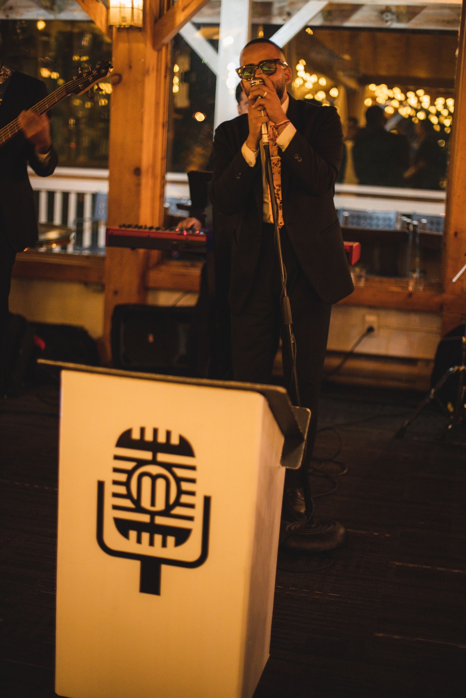 Memory Lane female vocalist performing at wedding reception