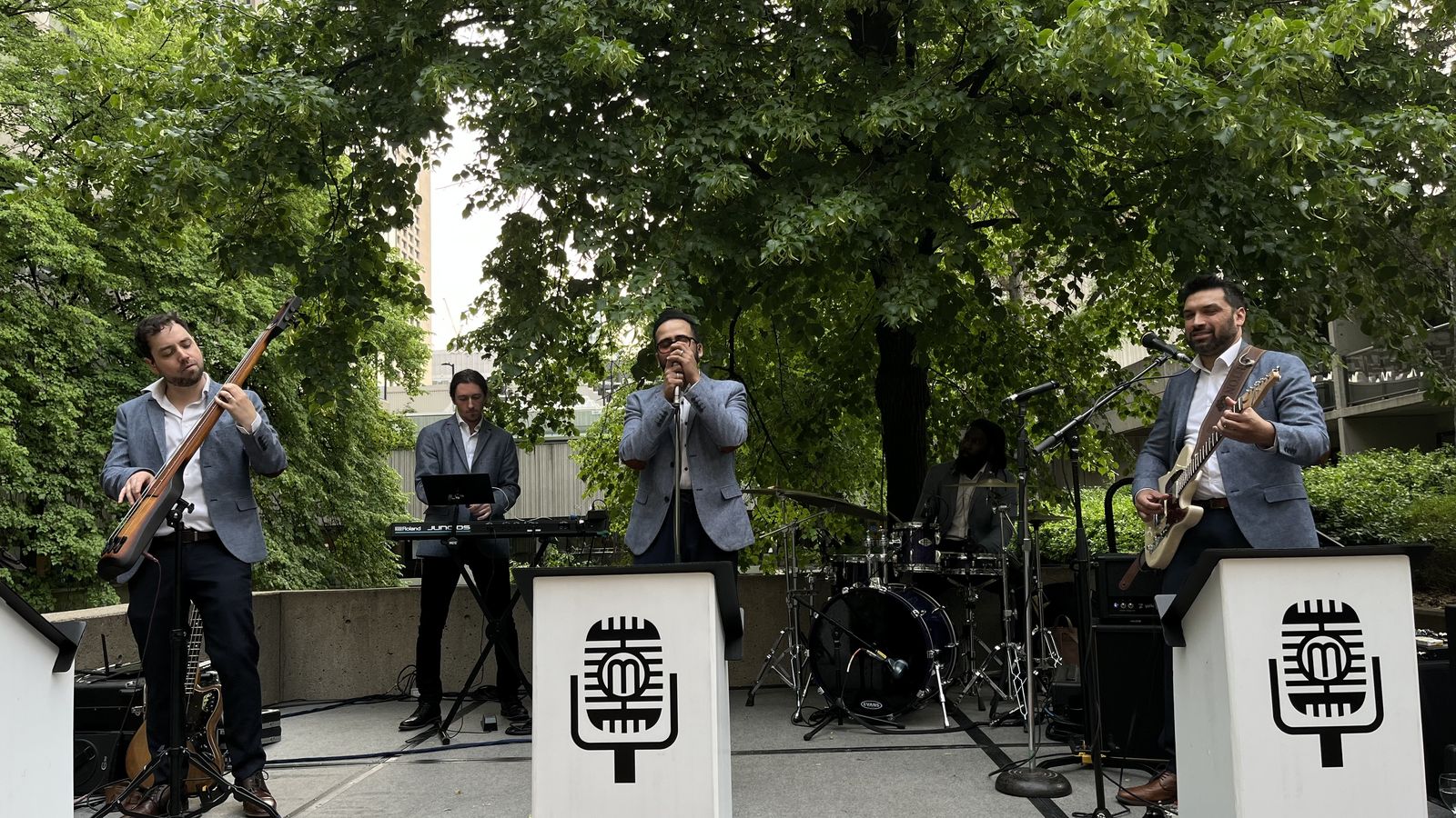 Memory Lane stage with professional concert-quality lighting