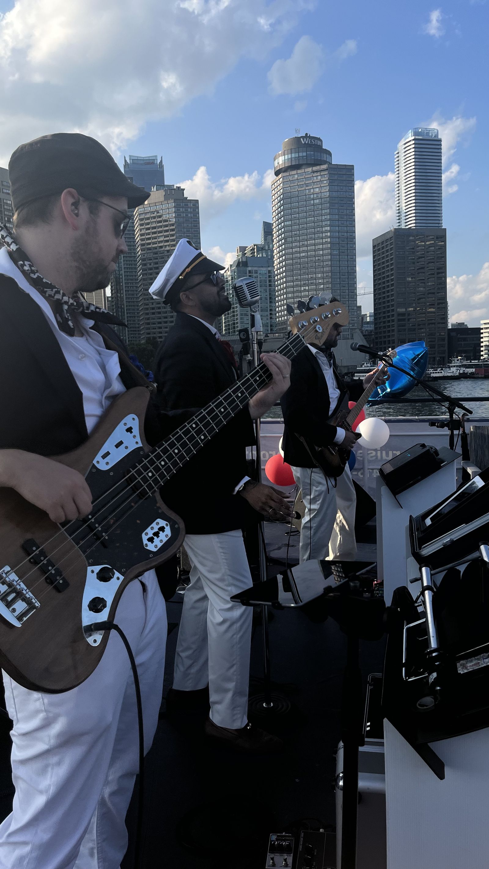 Memory Lane celebration entertainment with confetti and dancing