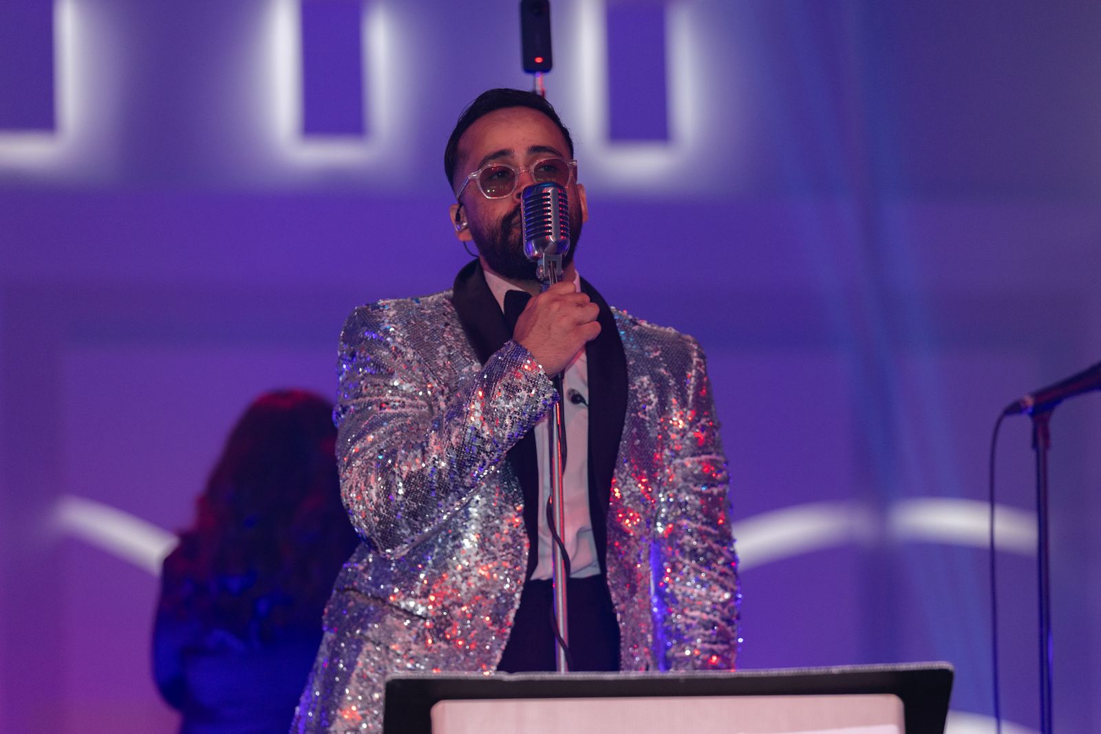 Intimate Memory Lane trio performing at cocktail reception